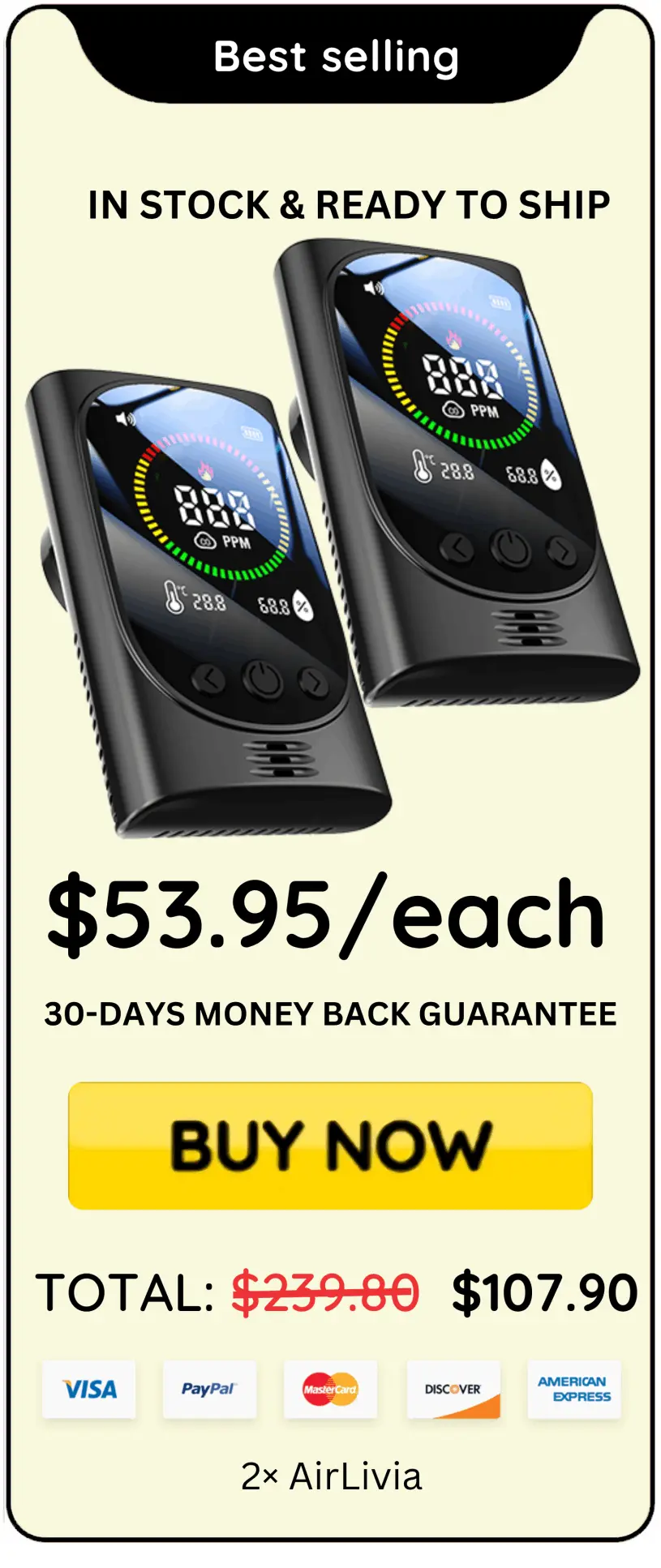 AirLivia offer price 